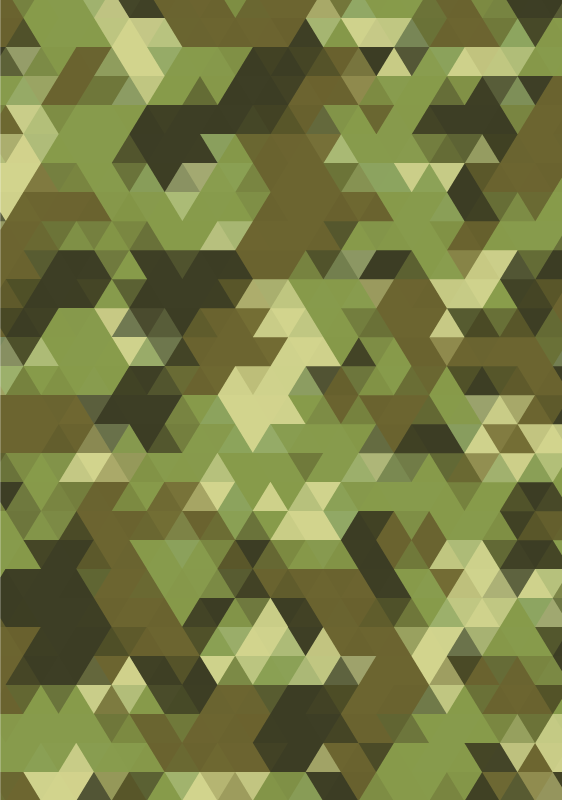 Geometric Camouflage geometric vinyl rug - TenStickers