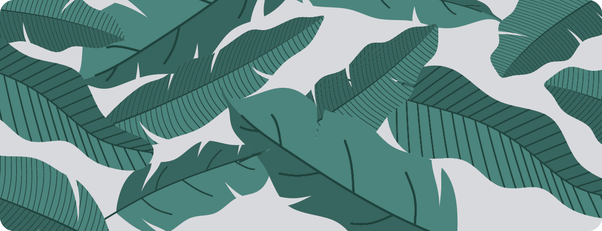 Botanical Leaf Design floral vinyl rug - TenStickers