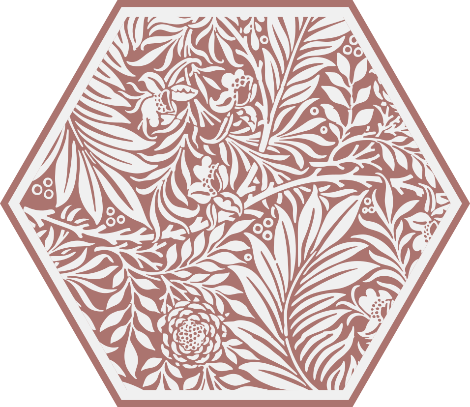Gray Ornament modern vinyl rug - TenStickers