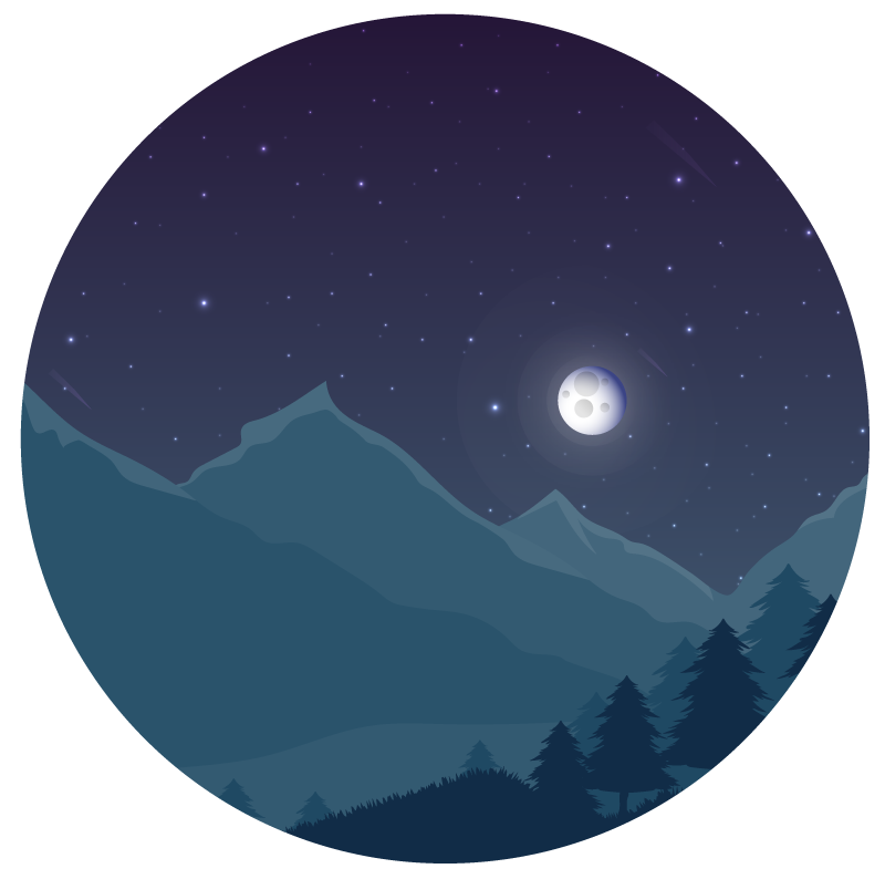 night sky nature vinyl rug - TenStickers