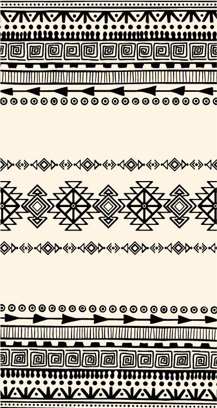 Tribal Way ethnic vinyl rug - TenStickers