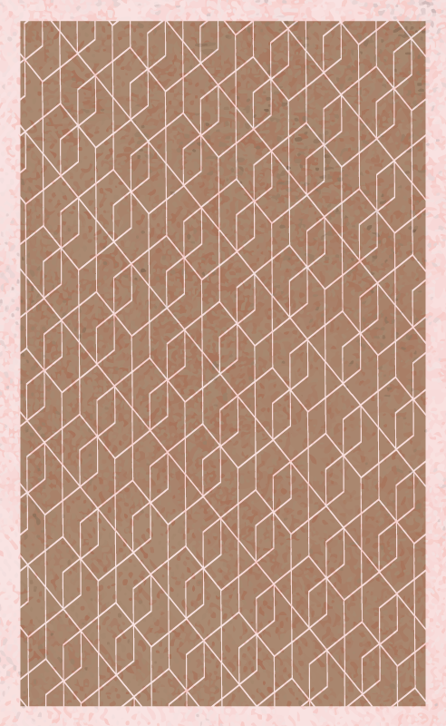 Geometric Simplicity geometric vinyl rug - TenStickers