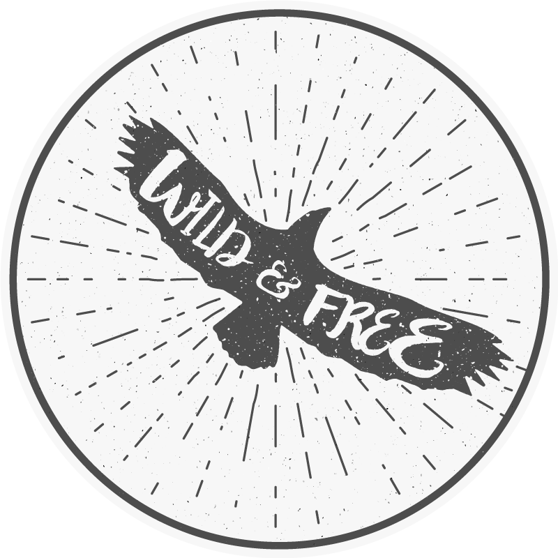 Wild&Free Circle custom rug - TenStickers