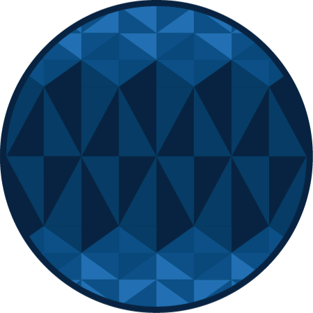 Blue Triangle geometric vinyl rugs - TenStickers