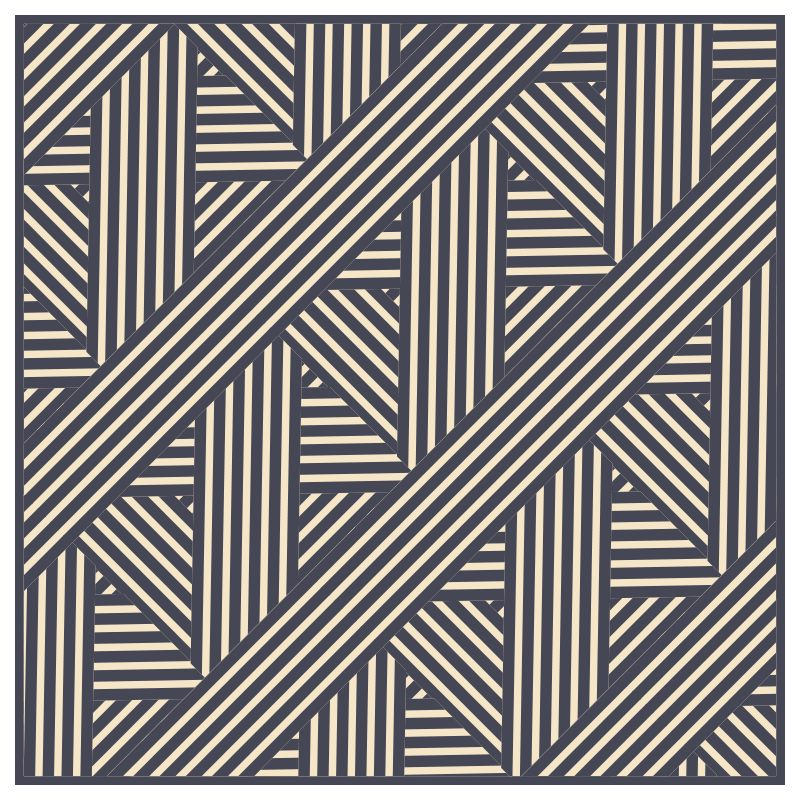 Geometric Diagonals geometric vinyl rug - TenStickers