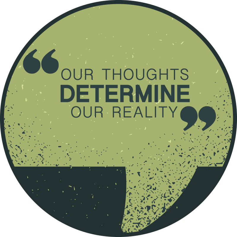 Thoughts determine reality custom rug - TenStickers