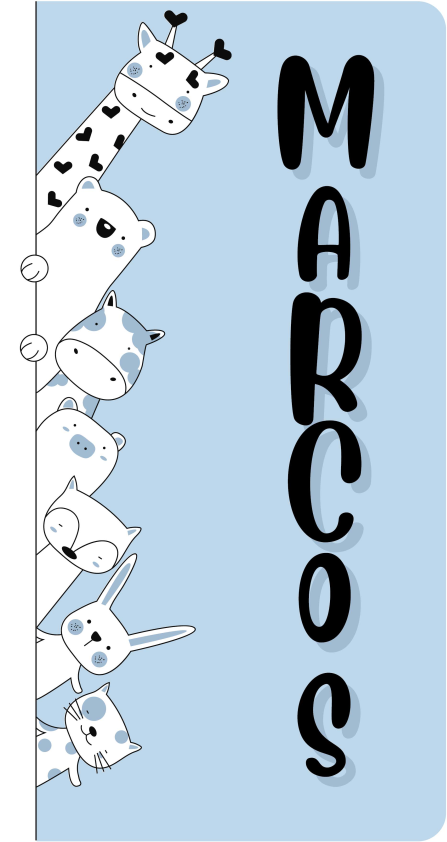 Personalized Critters custom vinyl rug - TenStickers