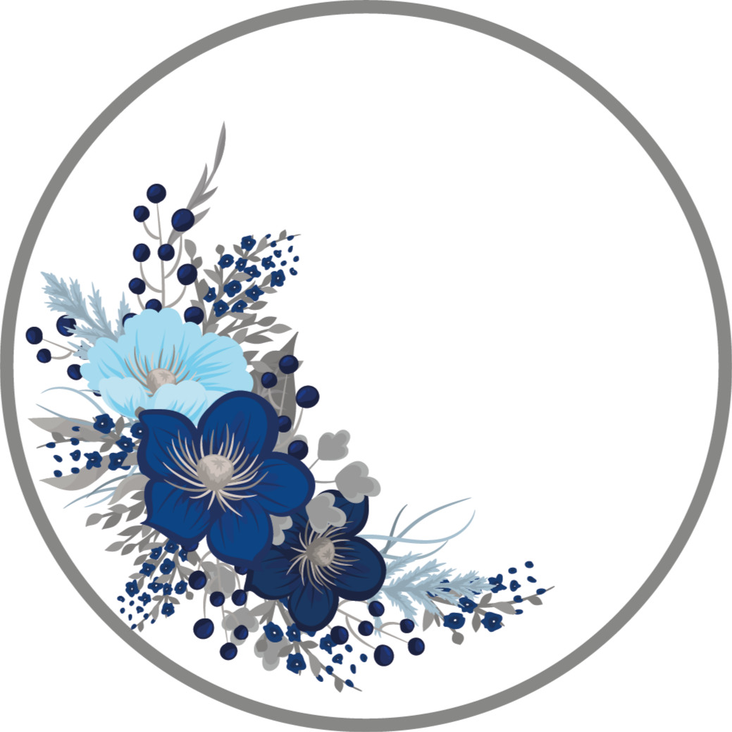 Botanical Collection floral vinyl rug - TenStickers