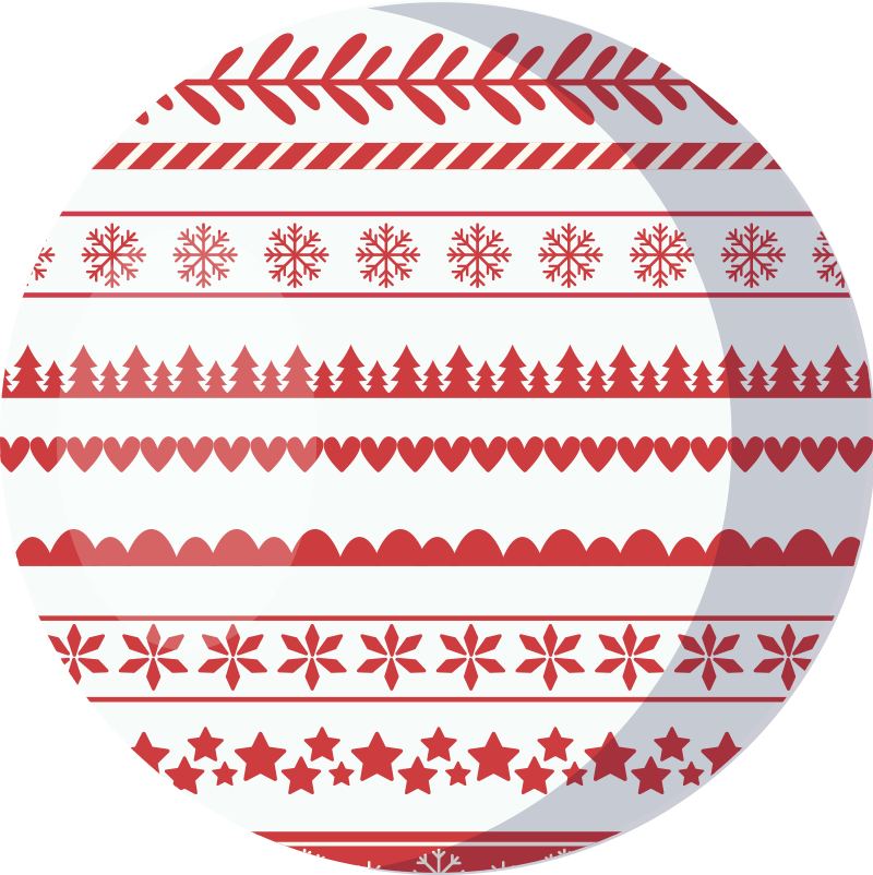 Festive Seasonal Motif Christmas vinyl rug - TenStickers