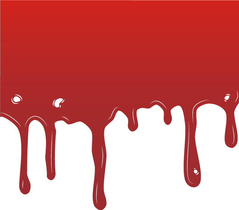 Dripping Paint halloween vinyl rug - TenStickers