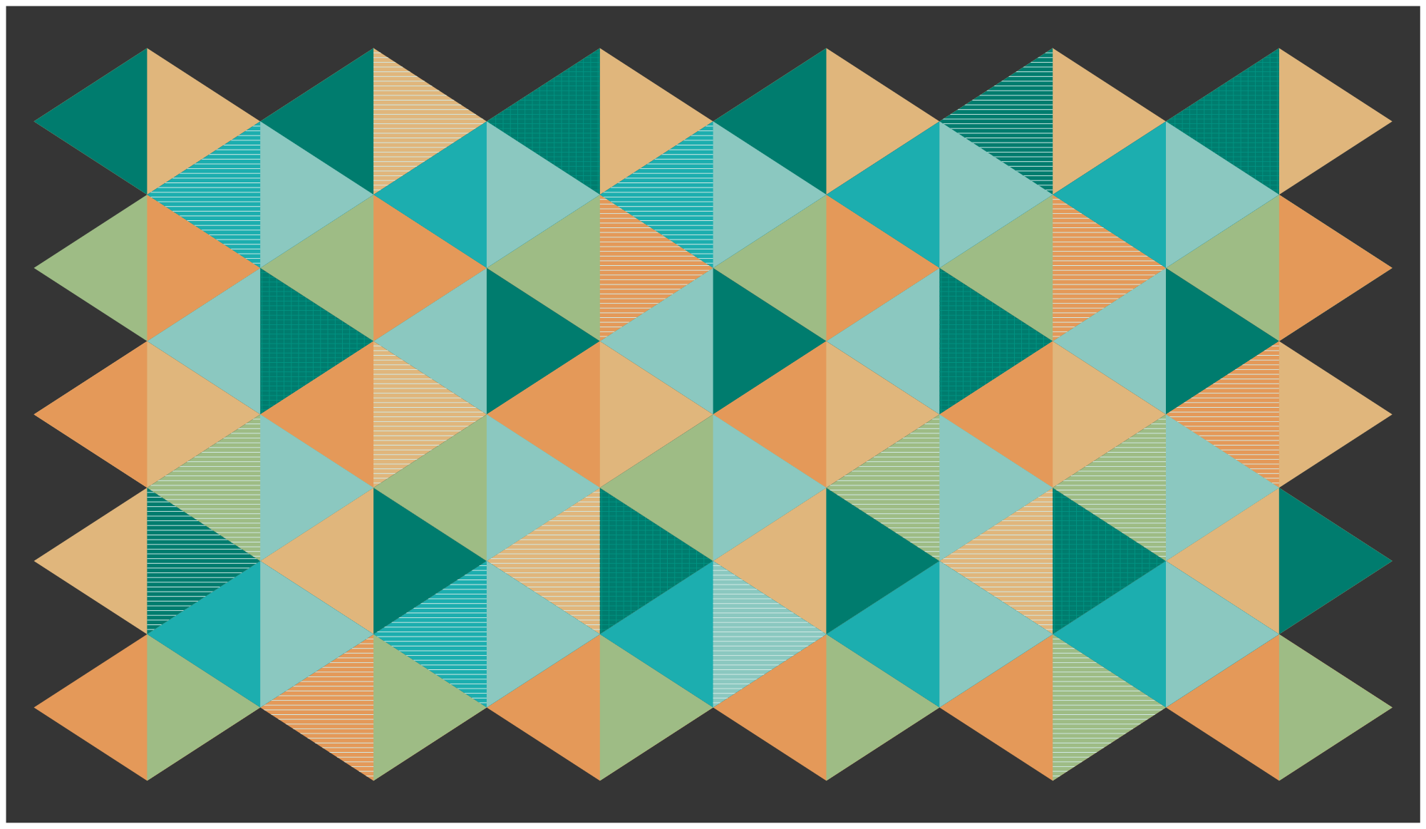 Geometric Patterned Composition geometric vinyl rug - TenStickers