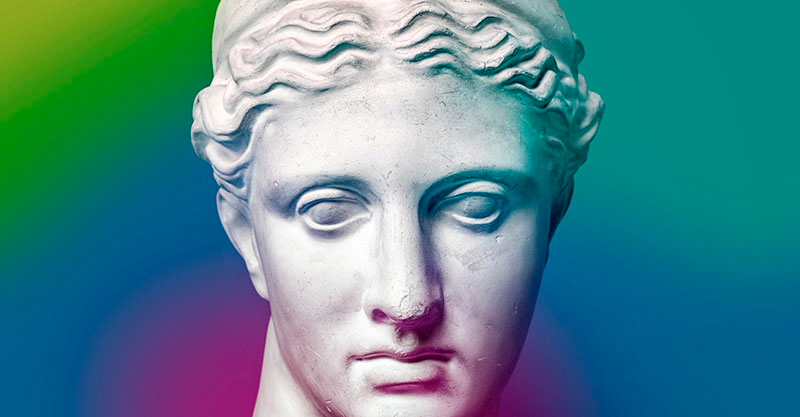 Greek artefacts vintage rug - TenStickers