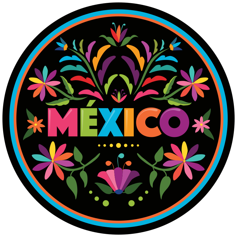 Mexican Folklore ethnic vinyl rug - TenStickers
