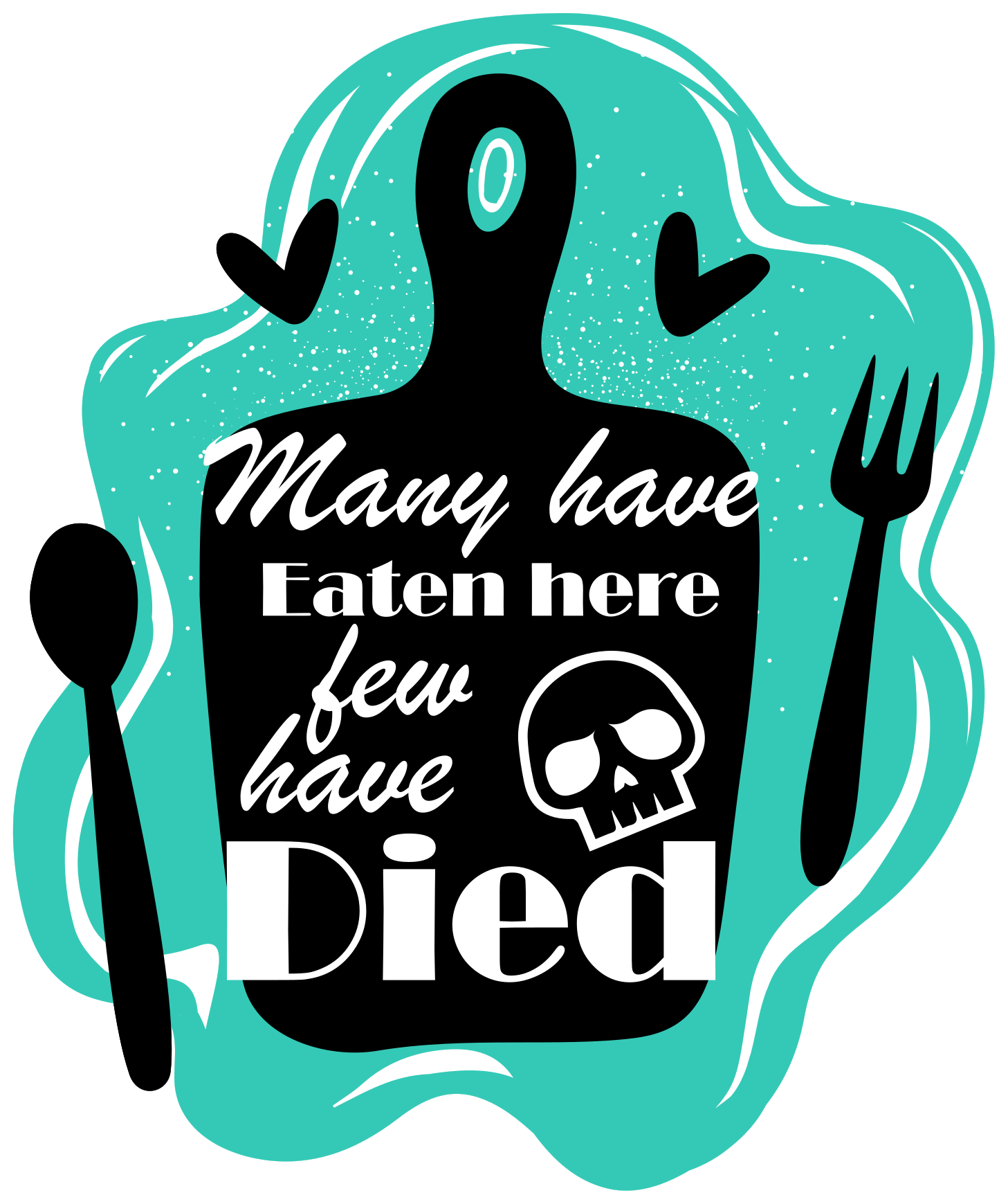 Eaten Here Died custom rug - TenStickers