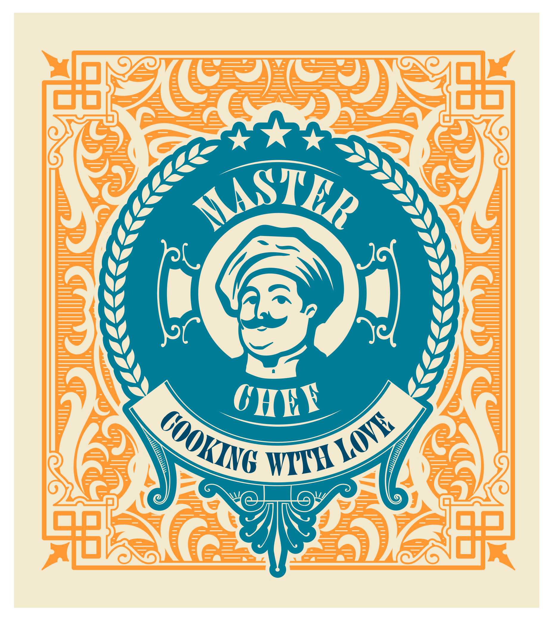 Master Chef Love custom rug - TenStickers