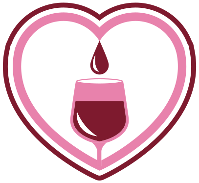 Romantic Wine Emblem event vinyl rug - TenStickers