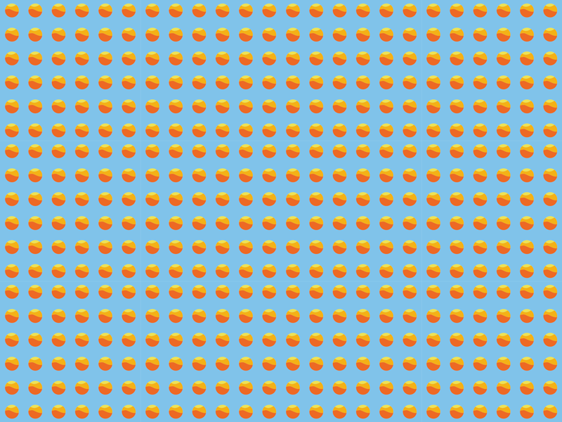 Sunshine Oranges Pattern wood effect vinyl rug - TenStickers