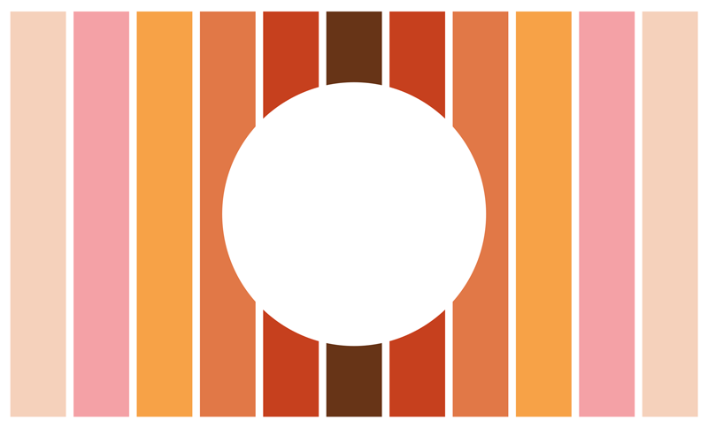 Geometric Stripes Design striped vinyl rug - TenStickers