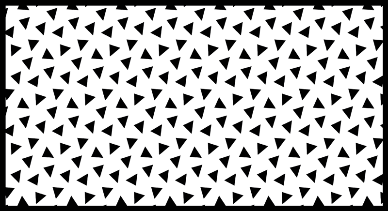 Triangular Lattice geometric vinyl rug - TenStickers