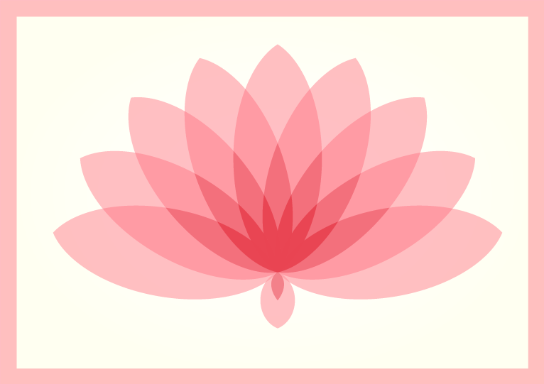 Lotus Bloom floral vinyl rug - TenStickers