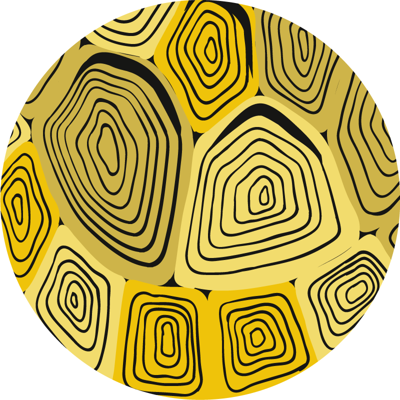 Concentric Abstraction geometric vinyl rug - TenStickers