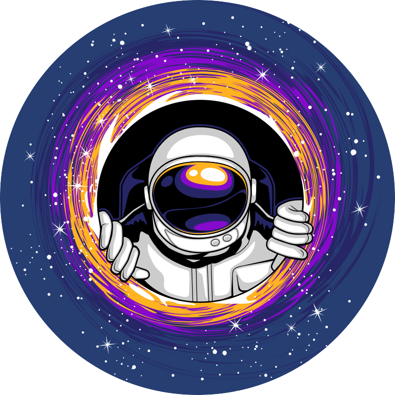 Space-Themed Play kids vinyl rug - TenStickers