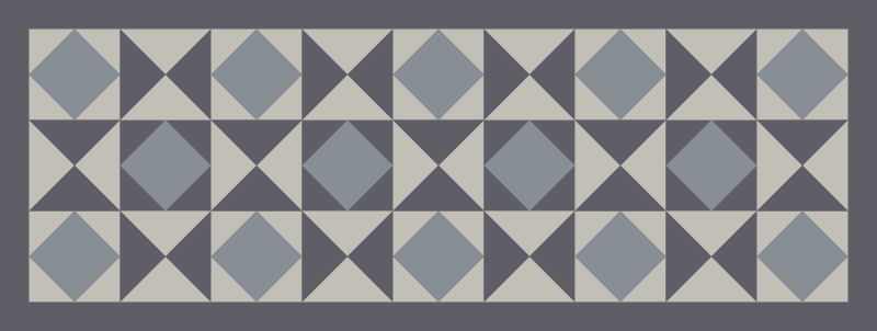 Modern triangle and square tile geometric rugs - TenStickers