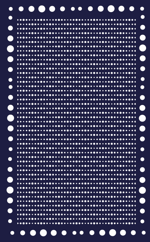 Polka Dot Elegance striped vinyl rug - TenStickers