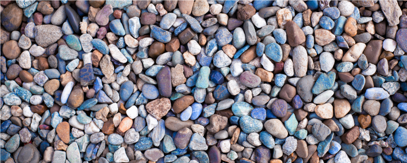 Pebble arrangement kitchen vinyl rug - TenStickers