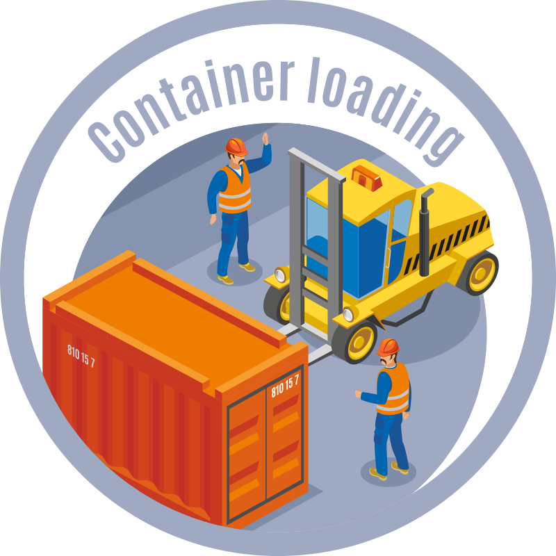 Loading container custom rug - TenStickers