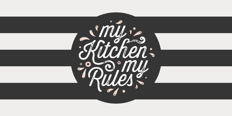 My culinary space, my guidelines kitchen vinyl rug - TenStickers