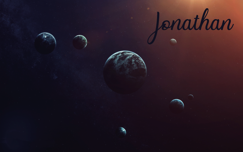 Celestial design with name teen vinyl rug - TenStickers