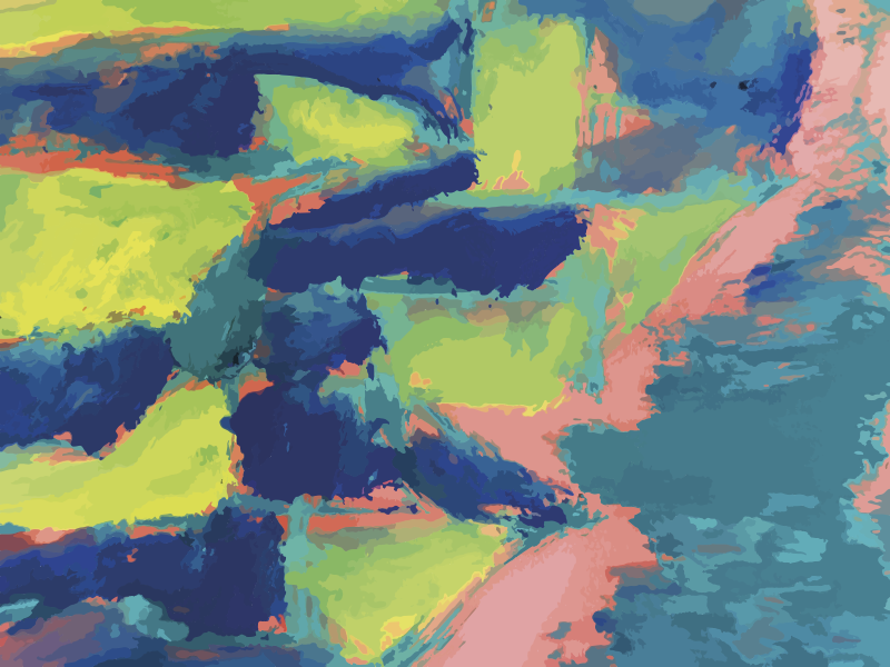 Abstract Color Sections modern vinyl rug - TenStickers