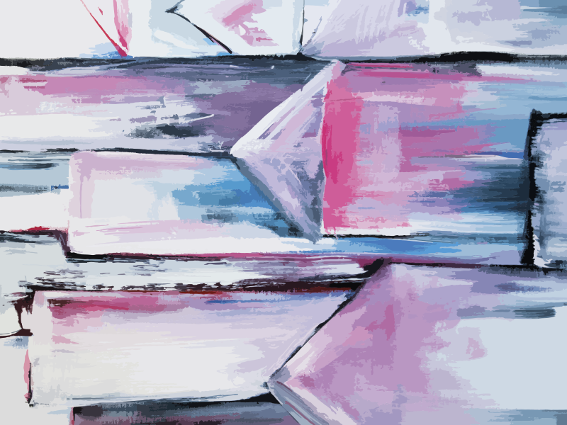 Abstract colour layers textured vinyl rug - TenStickers