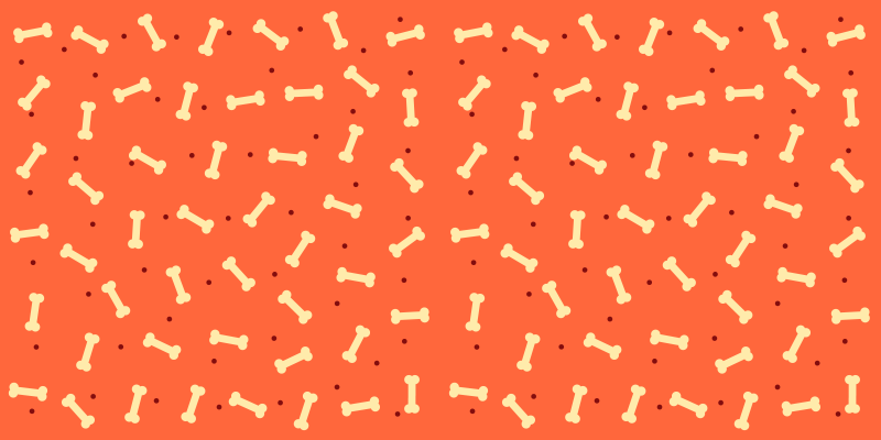 Bone Motif entrance hall vinyl rug - TenStickers