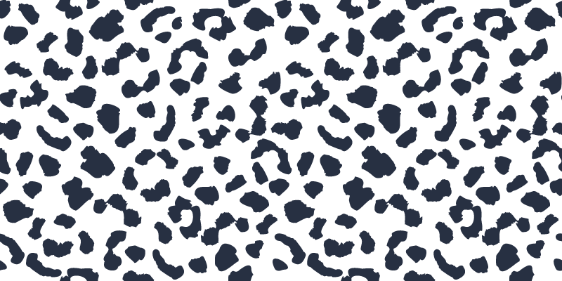 Leopard spot print animal print vinyl rug - TenStickers