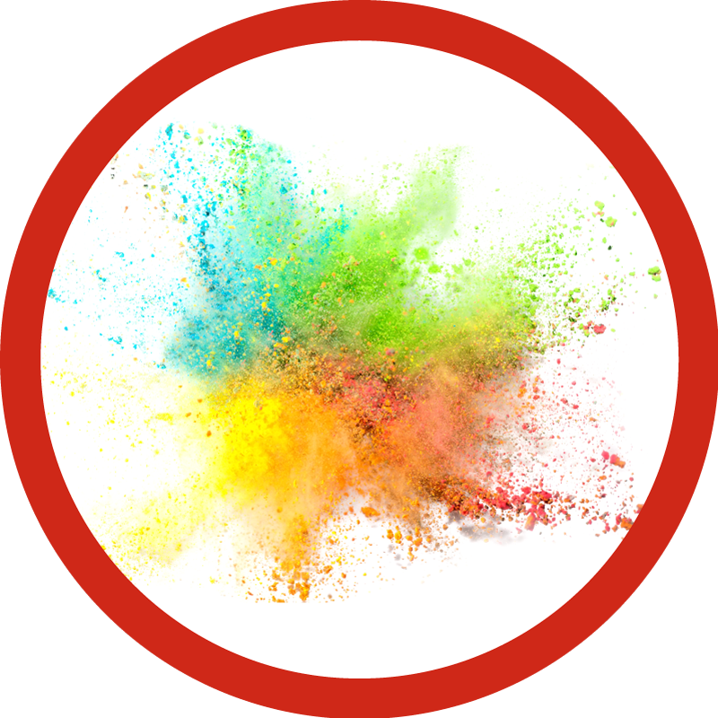 Colorful explosion effect bedroom vinyl rug - TenStickers