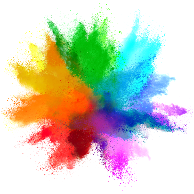 Colour explosion modern vinyl rug - TenStickers