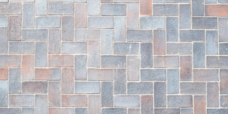 STONE BASKETWEAVE PATTERN bathroom vinyl rug - TenStickers