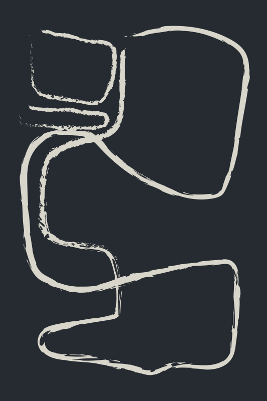 Abstract Line Patterns minimal vinyl rug - TenStickers