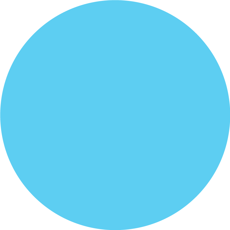 Circular monocolor design blue vinyl rug - TenStickers