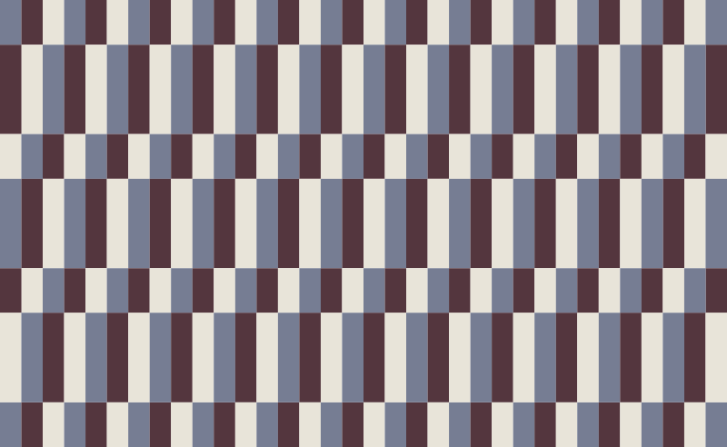 Brown and white squares mosaic floor tiles - TenStickers