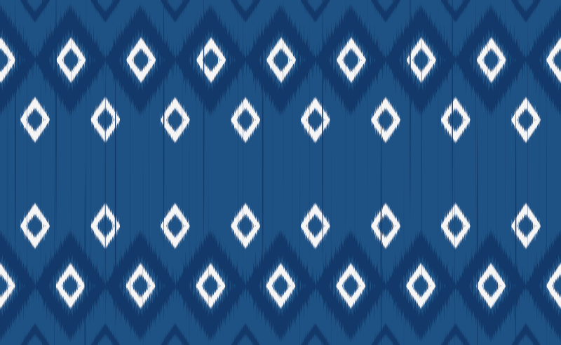 Rectangle print on blue  mosaic floor tile - TenStickers