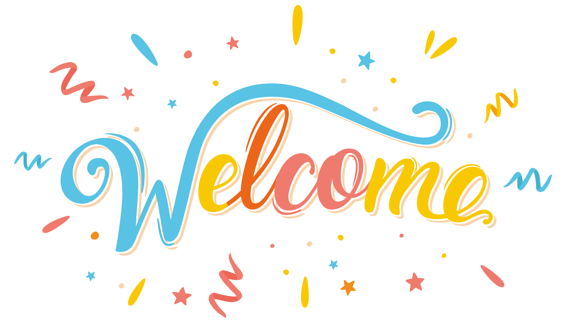 Colorful welcome composition entrance hall - TenStickers