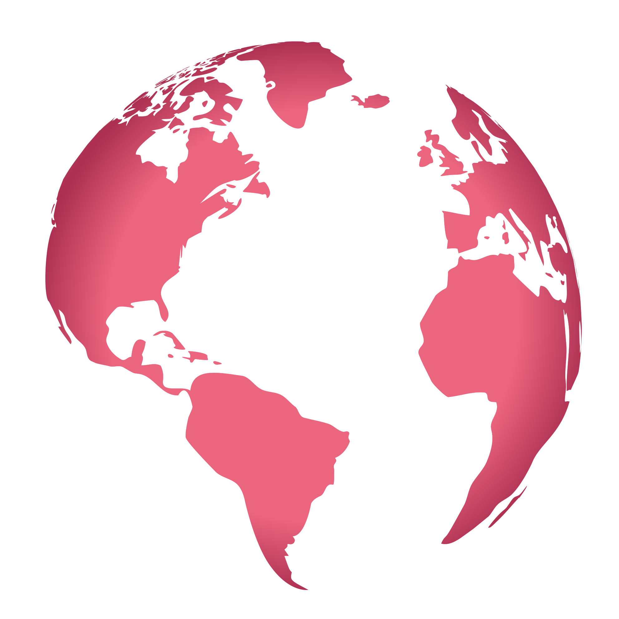 Pink Globe Map world map vinyl rug - TenStickers