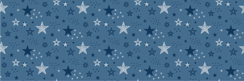 Stars with different patterns bathroom flooring - TenStickers