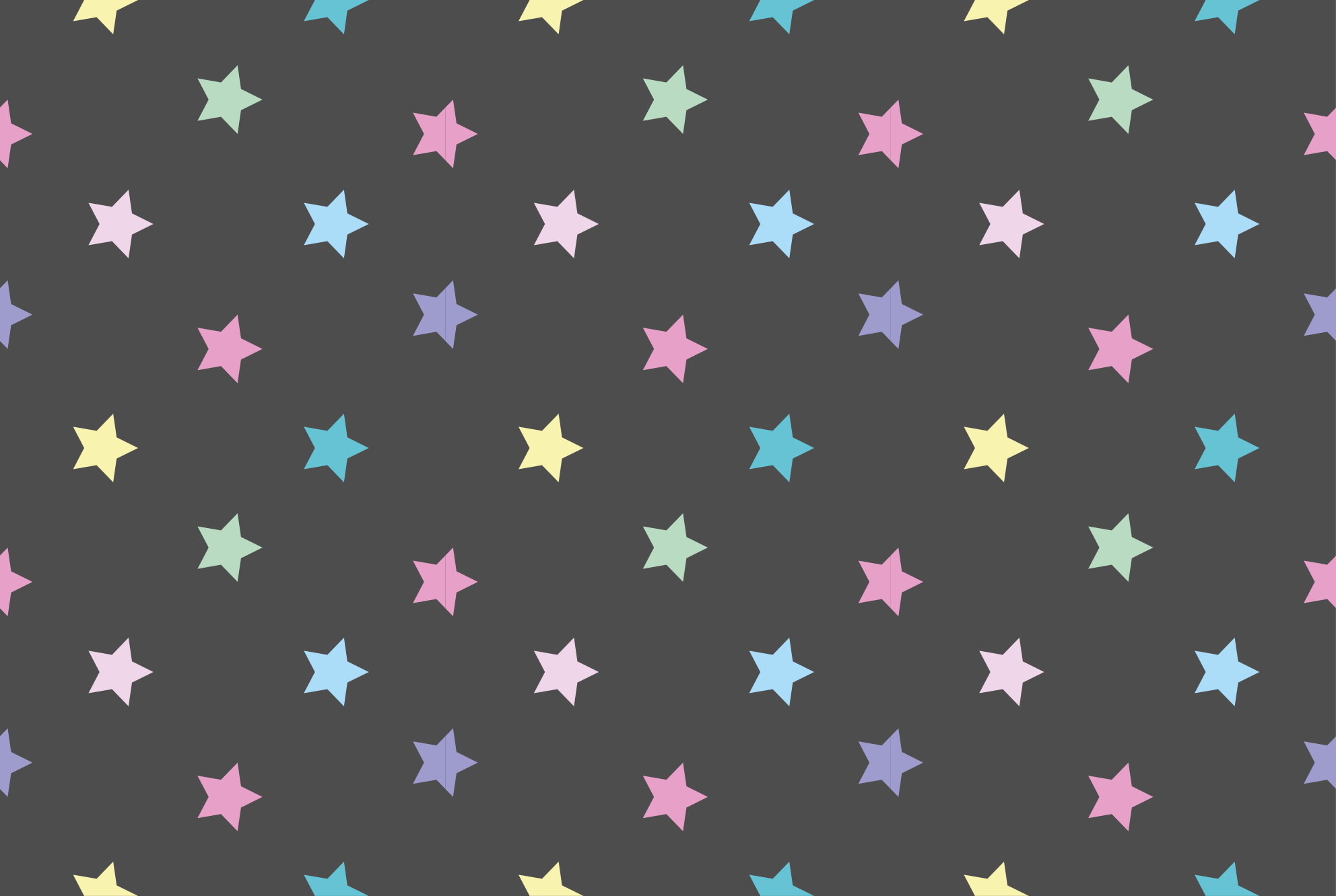 Colored stars on a grey background bedroom rug - TenStickers