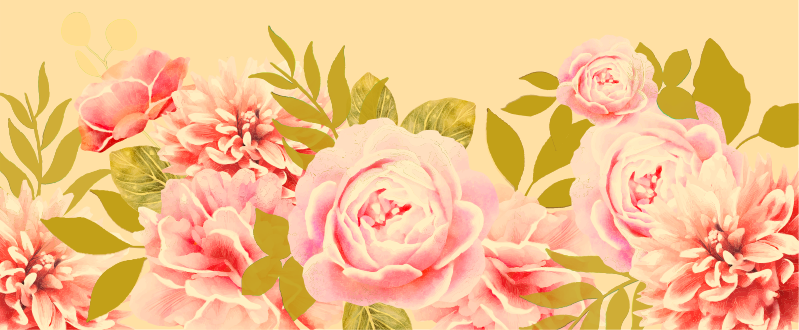 Flourishing Botanical Sophistication floral vinyl rug - TenStickers