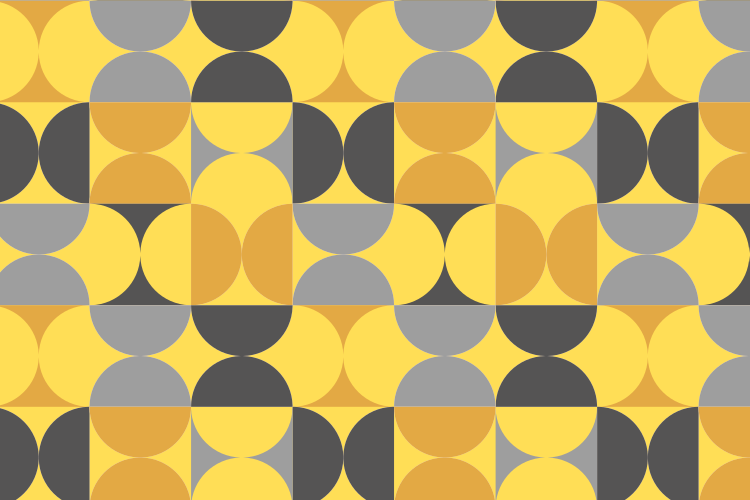 Circular Pattern Play geometric vinyl rug - TenStickers