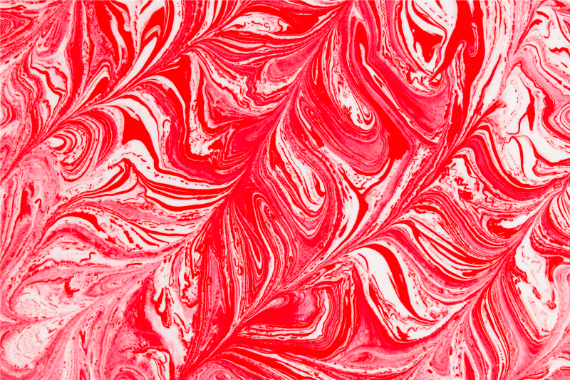 Swirling Red Patterns textured vinyl rug - TenStickers